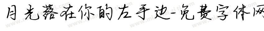 月光落在你的左手边字体转换