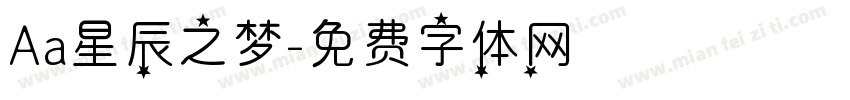 Aa星辰之梦字体转换