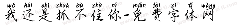 我还是抓不住你字体转换