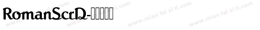 RomanScrD字体转换