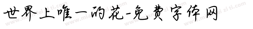 世界上唯一的花字体转换