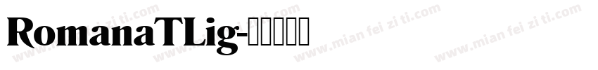 RomanaTLig字体转换