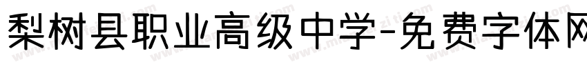 梨树县职业高级中学字体转换