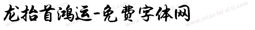 龙抬首鸿运字体转换