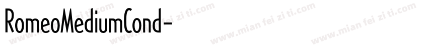 RomeoMediumCond字体转换