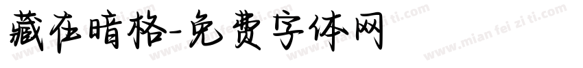 藏在暗格字体转换