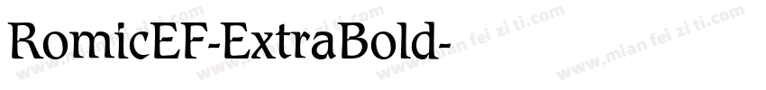 RomicEF-ExtraBold字体转换
