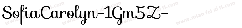SofiaCarolyn-1Gm5Z字体转换