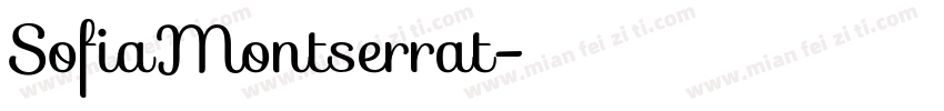SofiaMontserrat字体转换