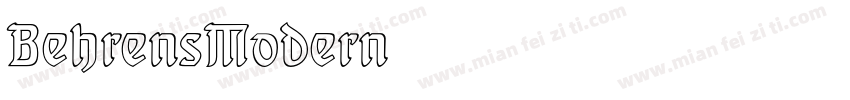 BehrensModern字体转换