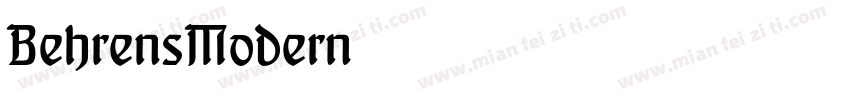 BehrensModern字体转换