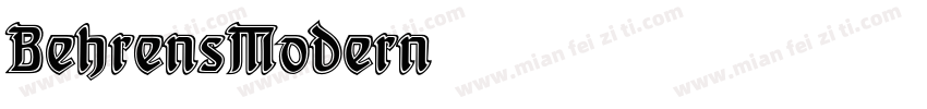 BehrensModern字体转换