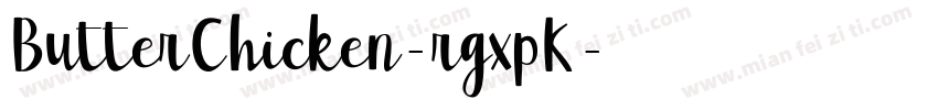 ButterChicken-rgxpK字体转换