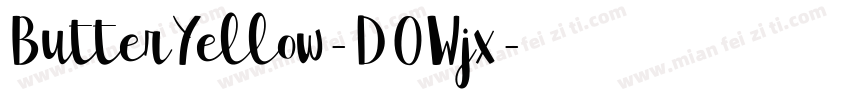 ButterYellow-DOWjx字体转换