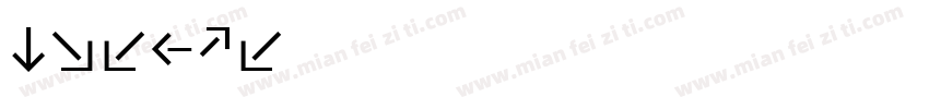 Pfeile字体转换