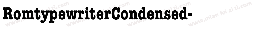 RomtypewriterCondensed字体转换