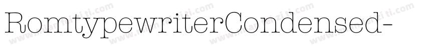 RomtypewriterCondensed字体转换