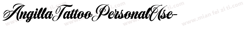AngillaTattooPersonalUse字体转换