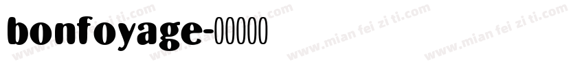 bonfoyage字体转换