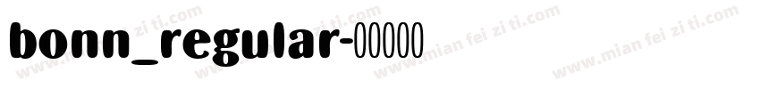 bonn_regular字体转换