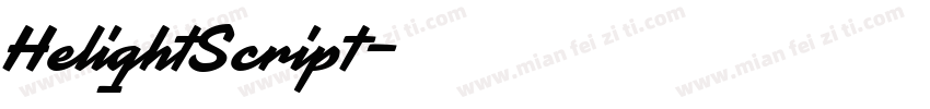 HelightScript字体转换
