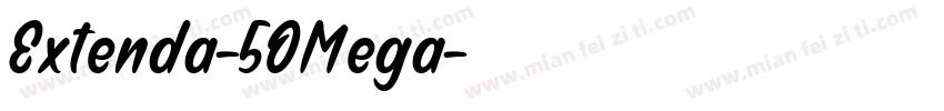 Extenda-50Mega字体转换