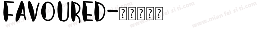 Favoured字体转换