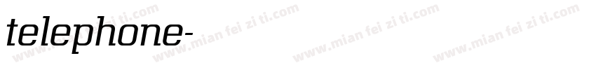 telephone字体转换