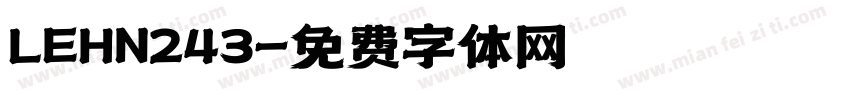 LEHN243字体转换