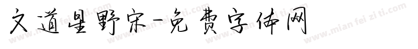 文道星野宋字体转换