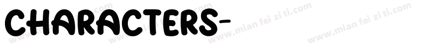 CHARACTERS字体转换