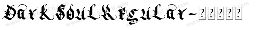 DarksoulRegular字体转换