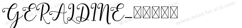 GERALDINE字体转换