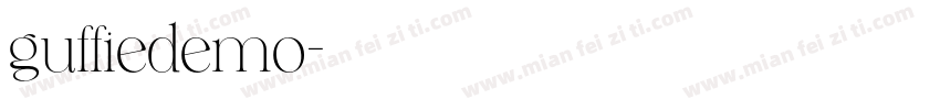 guffiedemo字体转换