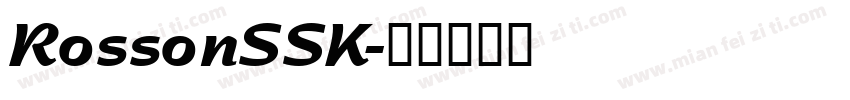 RossonSSK字体转换