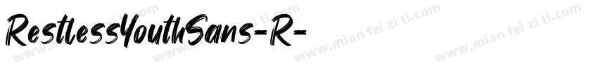 RestlessYouthSans-R字体转换