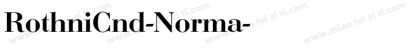 RothniCnd-Norma字体转换