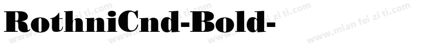RothniCnd-Bold字体转换