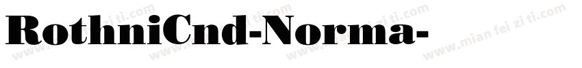 RothniCnd-Norma字体转换