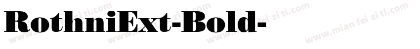 RothniExt-Bold字体转换