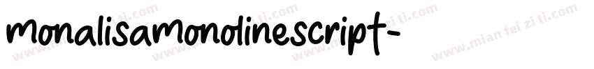 monalisamonolinescript字体转换