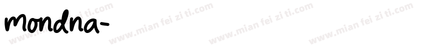 mondna字体转换
