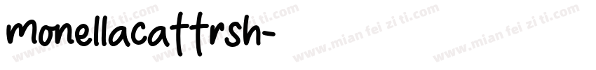 monellacattrsh字体转换