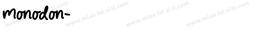 monodon字体转换