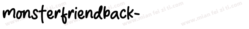 monsterfriendback字体转换