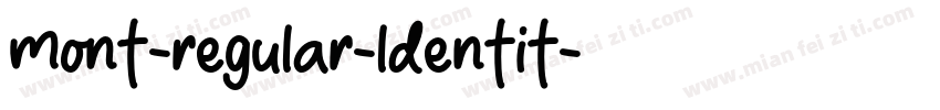 mont-regular-ldentit字体转换