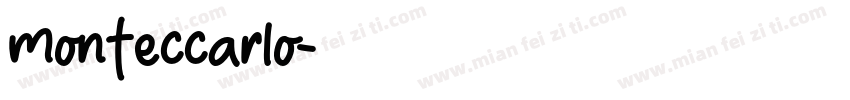 monteccarlo字体转换