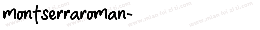 montserraroman字体转换