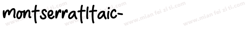 montserratltaic字体转换
