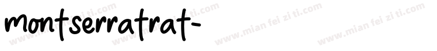 montserratrat字体转换